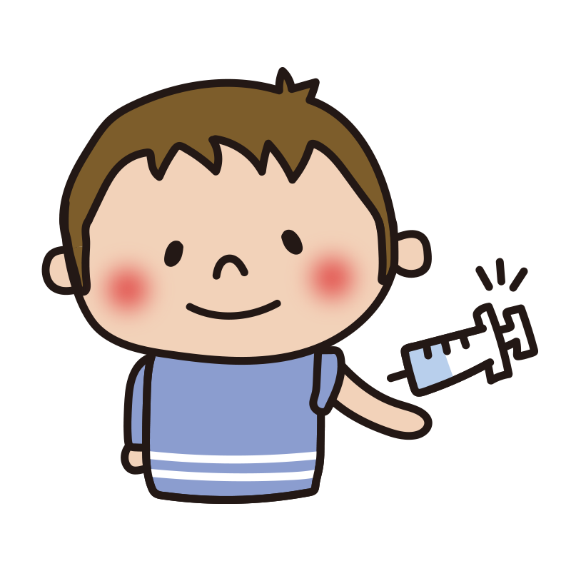 乳幼児の定期予防接種についての画像